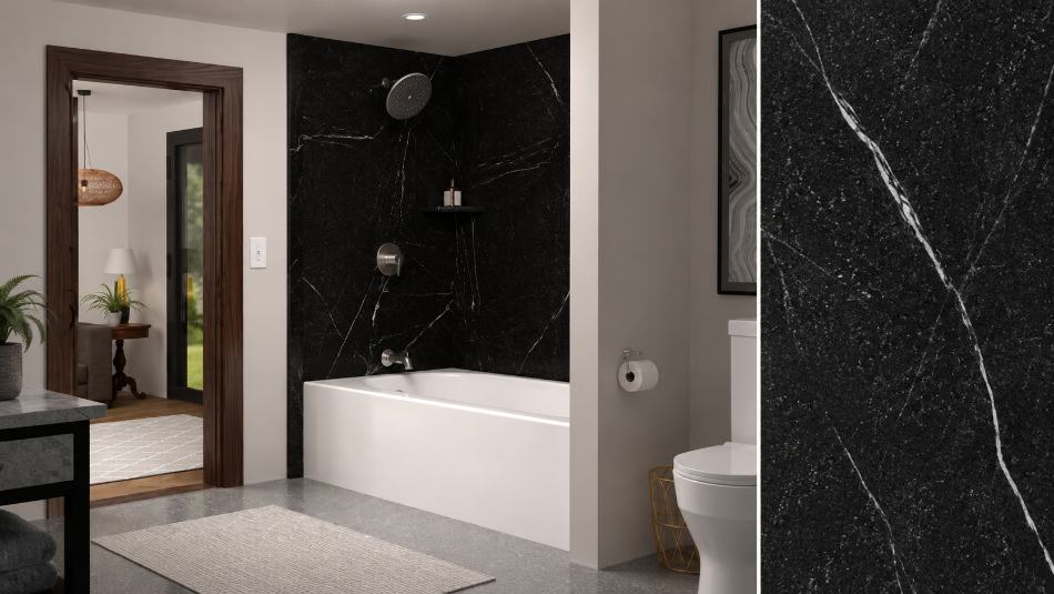 Scenic Night stone style room